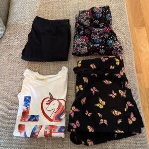 Bobbie Brooks Kids Leggings - Black with Vibrant Butterfly Print